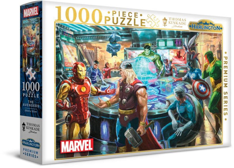 Harlington Thomas Kinkade PQ - Marvel - The Avengers 1000 Piece Puzzle Carousel 1