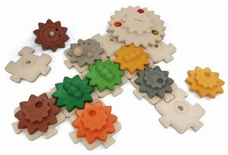 Plan Toys Gear & Jigsaw Puzzle, 22 Piece Carousel 1