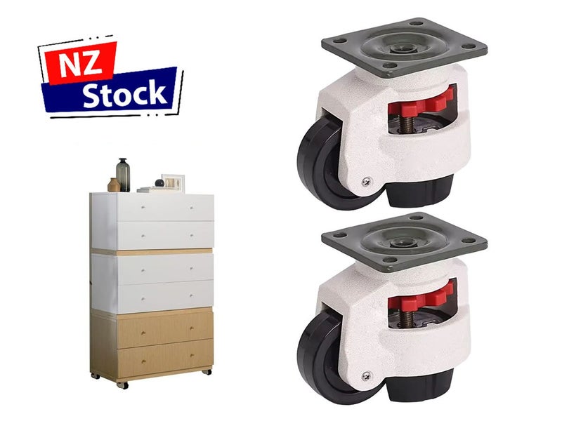 Leveling Caster Wheels Heavy Duty x 2 Local Clearance Carousel 1