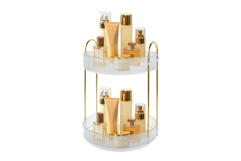 For Vanity 360 Degree Rotating Makeup Organizer Large Capacity Make Up Shelf-Tra Carousel 2