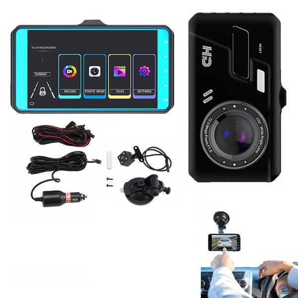 Touch Screen Dash Cam 2 Channel Front and Rear Car Camera-Channel Dash Cam Carousel 1