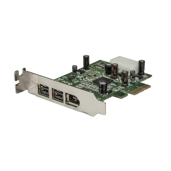 3 Port 2b 1a Low Profile 1394 PCI Express FireWire Card Adapter Carousel 1