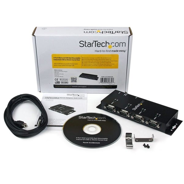 StarTech.com ICUSB2324I 4 Port USB to RS232 Serial Adapter Hub Carousel 5