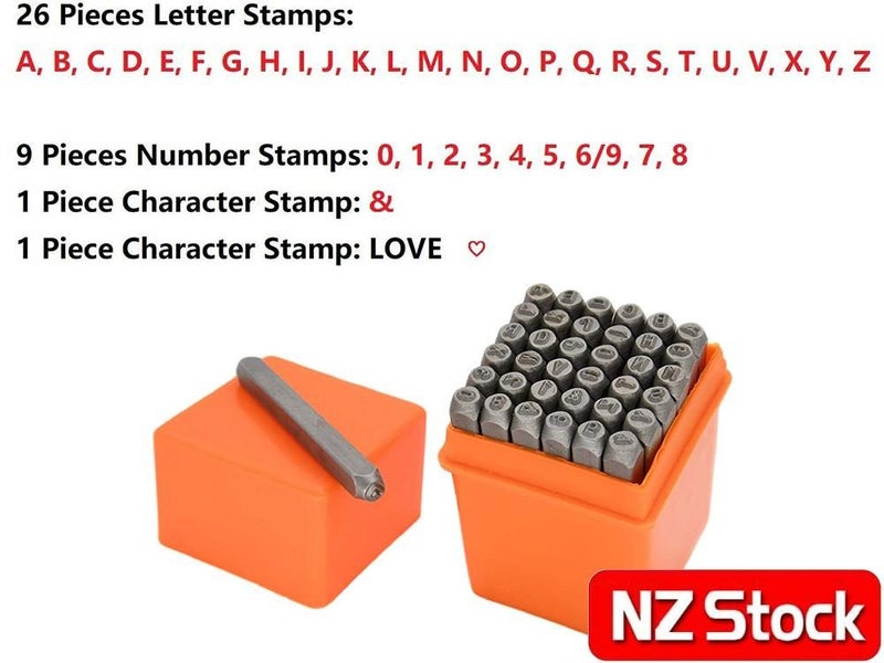 37pcs Letter Number Punch Set Carousel 2