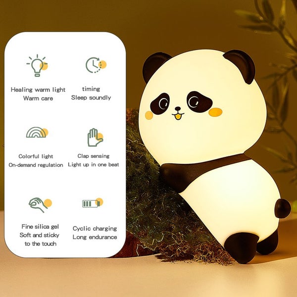 Panda Silicone Lamp, Color Can Charge. Carousel 2