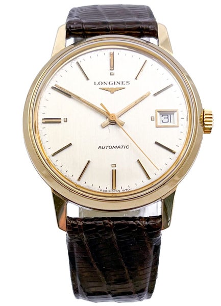 Longines 1970s Vintage Solid 9ct Gold Automatic Mens Wristwatch Serviced MINT Carousel 2