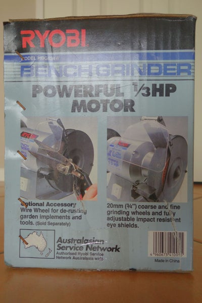 RYOBI Bench Grinder 1/3 HP Motor NEW Carousel 1