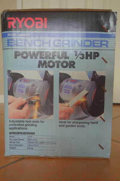 RYOBI Bench Grinder 1/3 HP Motor NEW Carousel 2