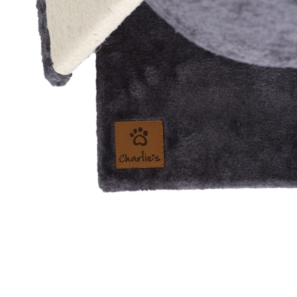 Charlie's Lite Cat Tree Cubby With Scratching Post Charcoal - 30x30x52cm Carousel 7