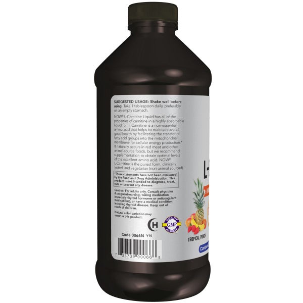L-Carnitine Liquid, Tropical Punch Flavor 1,000mg - 473ml Carousel 3