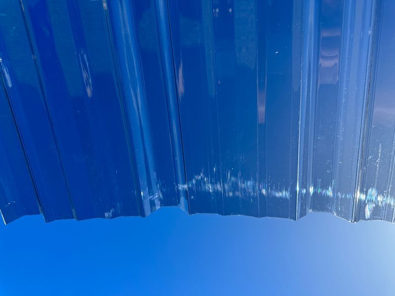 4M Length - Colour Grey - Trimdek Profile, Polycarbonate Roofing Sheet Carousel 1