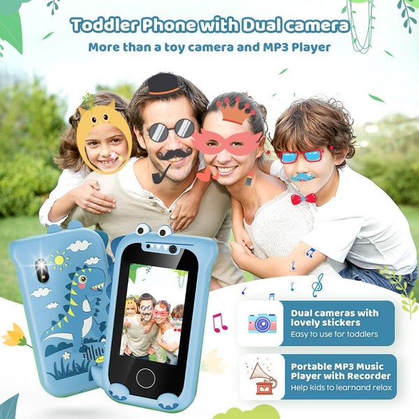 Kid Smart Phone, Christmas Birthday Gifts for 4 to 9 Year Old, Blue Carousel 2