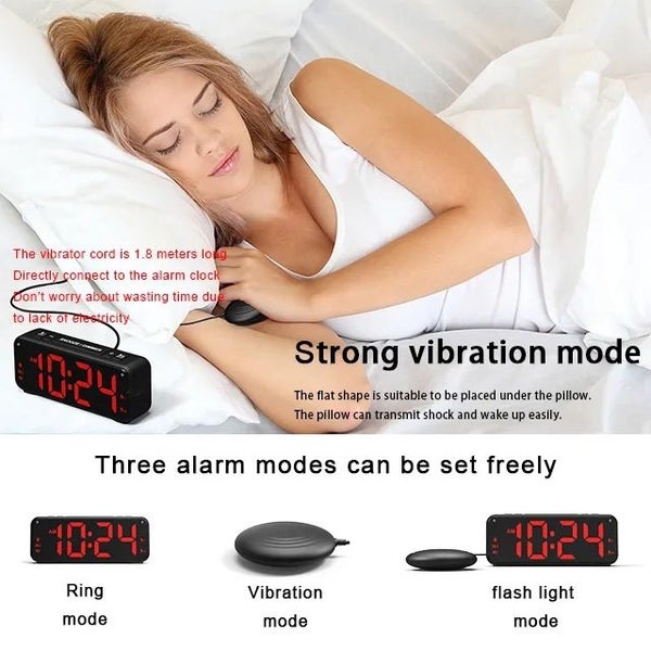 Super Loud Bed Alarm Clocks with Bed Shaker Carousel 2