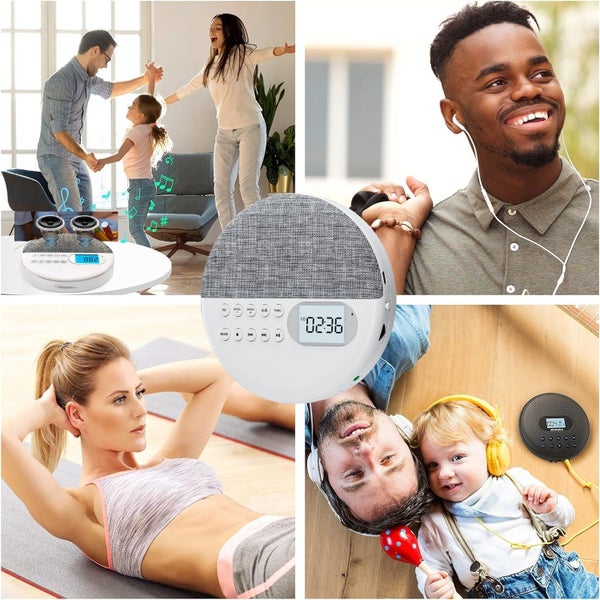 Portable CD Player Bluetooth with FM Radio Carousel 1