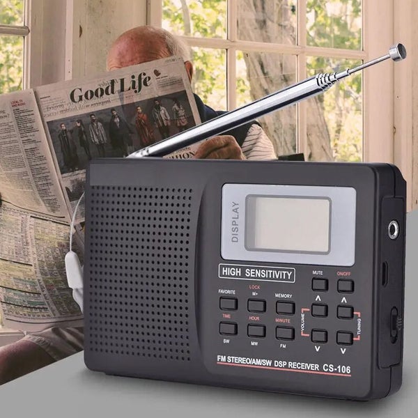 Portable Bluetooth Radio, FM AM Shortwave Radios with Sleep Timer Carousel 1