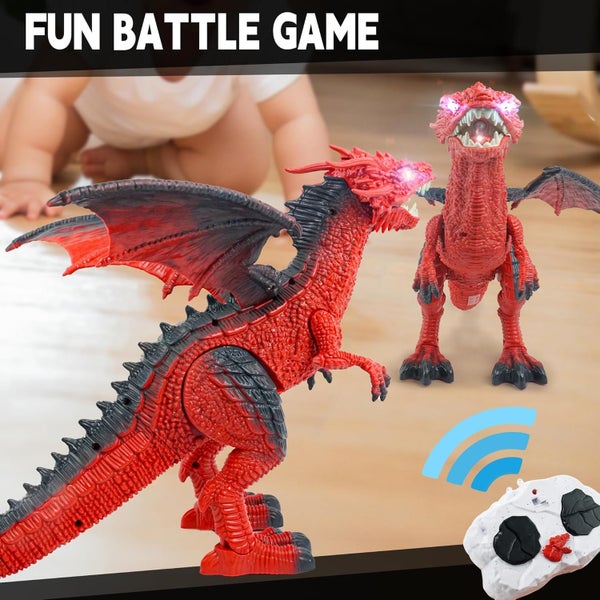 Remote Control Toy, Fire Breathing Dragon for Kids 3+ Years Old Carousel 2