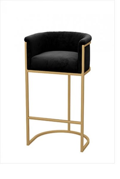 Roy Velvet Bar Chair SH65CM - Black * Floor Display *40% OFF* Carousel 1