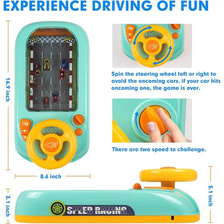 Musical Steering Wheel Toys for Boys Age 4-6 Carousel 6