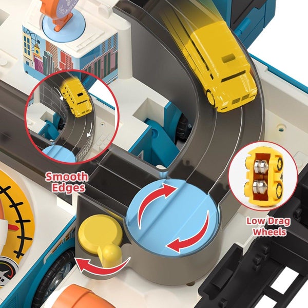 Bus Toy with Sound Light for Kids,Educational Gift for 3-5 Boys and Girls Carousel 2