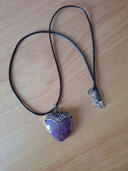 Amethyst heart necklace - New Carousel 2