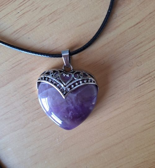 Amethyst heart necklace - New Carousel 1
