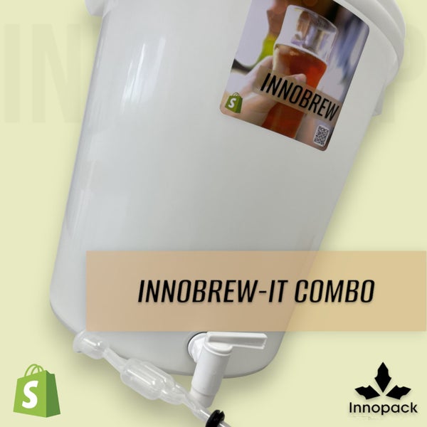 INNOBREW IT 30L FERMENTER KIT - PAIL, LID, TAP, AIRLOCK & BLACK GROMMET Carousel 2