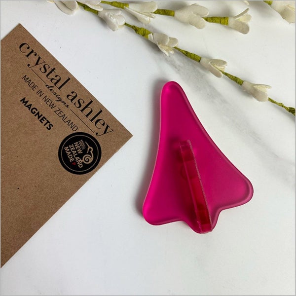 Magnet - Jet Plane (Pink Satin Acrylic) Carousel 1