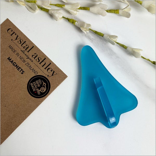 Magnet - Jet Plane (Teal Satin Acrylic) Carousel 1