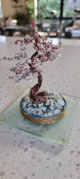 Copper Wire Cherry Tree Art Sculpture PUKEKOHE xmas gift Carousel 5