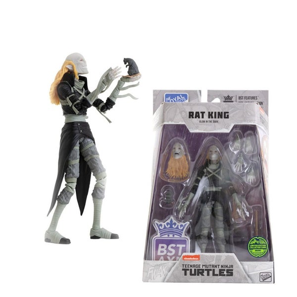 TMNT Comics Rat King Glow 5" BST AXN Action Figure Wave 2 Carousel 1