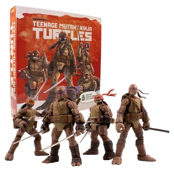 TMNT Comics Zombie Turtles 5" BST AXN Figures 4-Pack Wave 1 Carousel 1