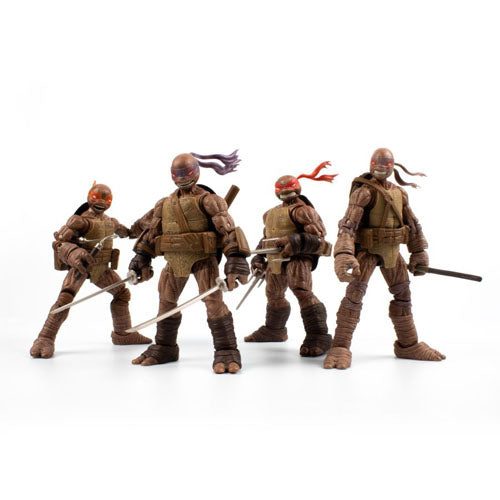 TMNT Comics Zombie Turtles 5" BST AXN Figures 4-Pack Wave 1 Carousel 2