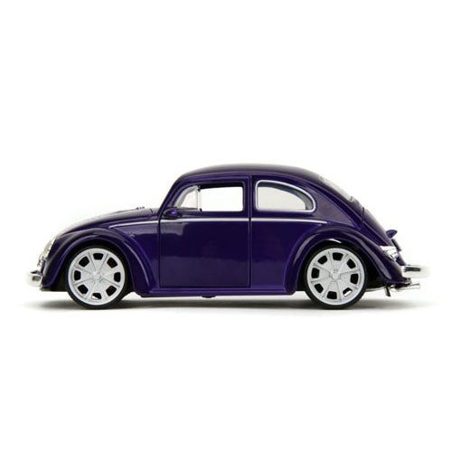 Wednesday TV VW Beetle with Wednesday 1:24 Scale Vehicle Carousel 3