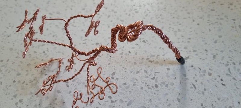 Copper wire tree bonsai Carousel 2