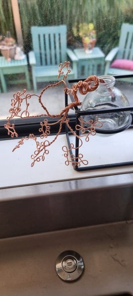 Copper wire tree bonsai Carousel 1