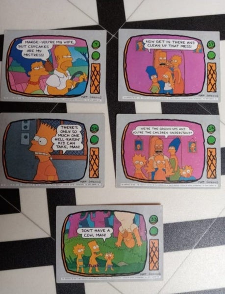 **NOSTALGIA 1991 "SIMPSON TRADING CARDS"** Carousel 1