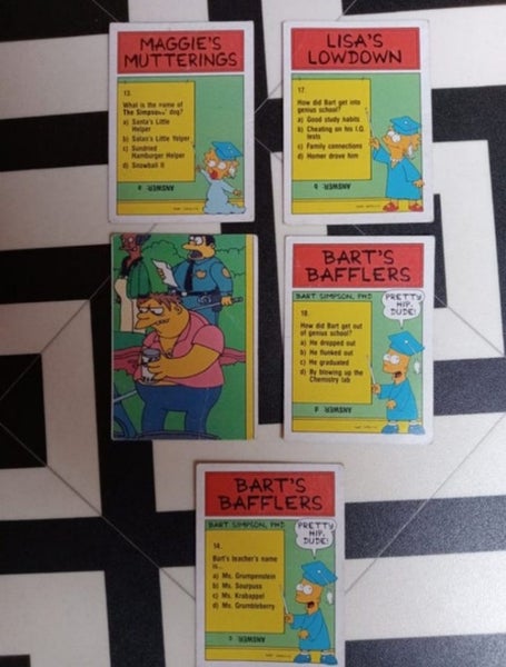 **NOSTALGIA 1991 "SIMPSON TRADING CARDS"** Carousel 5
