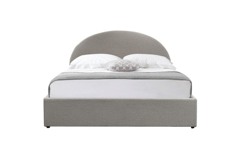 HOFFMAN Fabric Bed Frame with Gas Lift Storage (Grey) - Queen62863870452099112