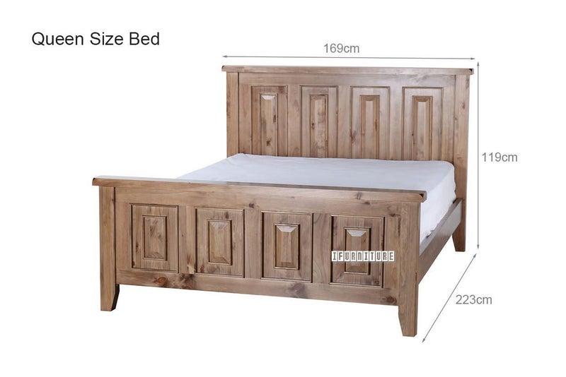 FRANCO Solid NZ Pine Bed Frame - Queen Carousel 2