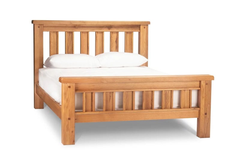 WESTMINSTER Bed Frame (Solid Oak) - Queen Carousel 1
