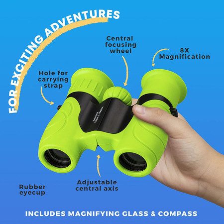 Kids Binoculars 8 X 21 Compact Telescope Suitable For Bird Watching Carousel 2