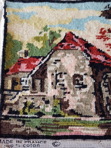 Vintage Tapestry Cottages n Trees Carousel 1