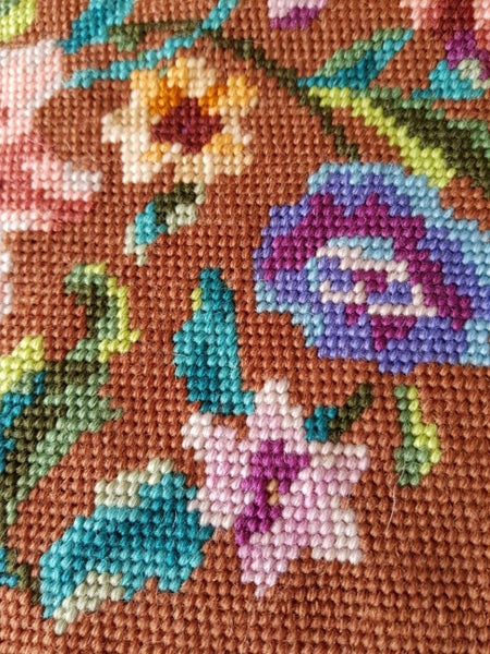 Vintage Tapestry Central floral. Queen Anne Carousel 5
