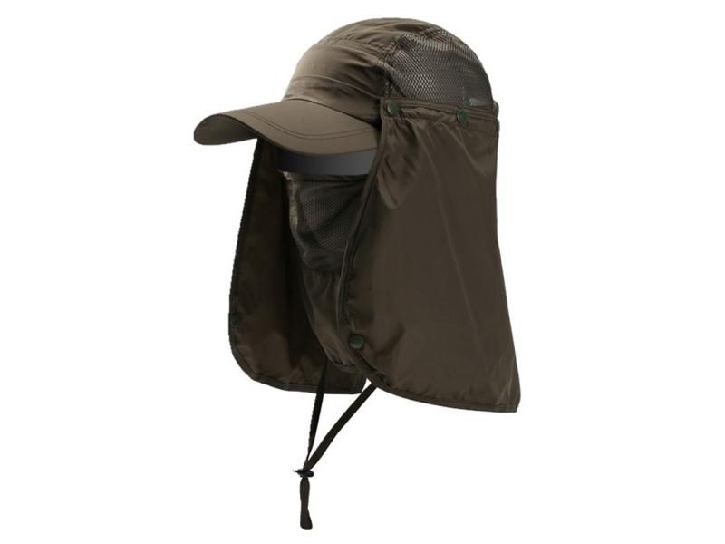 Outdoor Sport Hiking Visor Hat UV Protection Face Neck Cover Fishing Sun Carousel 1