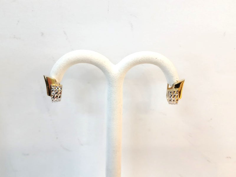 10ct Two-Tone Gold Earrings - 3.5gms - 167942 Carousel 1