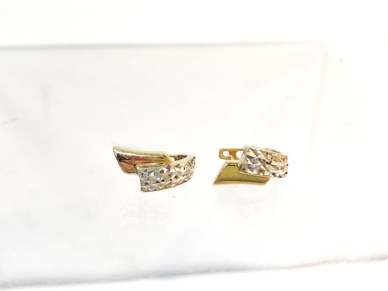10ct Two-Tone Gold Earrings - 3.5gms - 167942 Carousel 2
