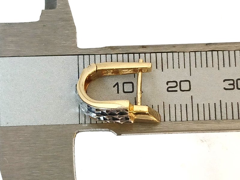 10ct Two-Tone Gold Earrings - 3.5gms - 167942 Carousel 7