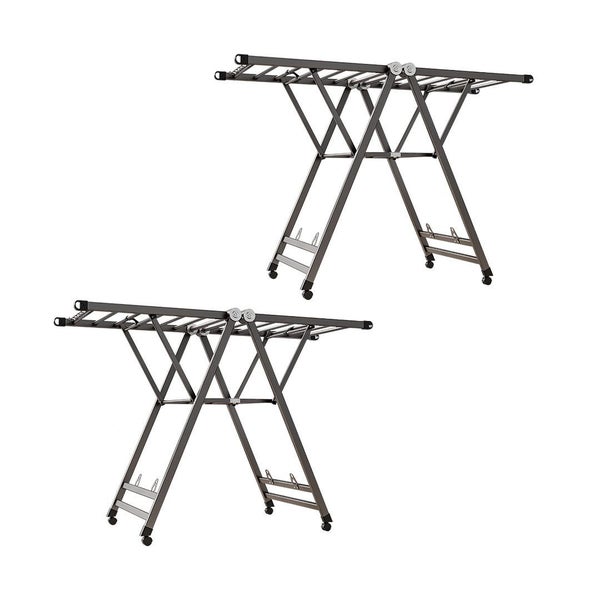SOGA 2X 1.6m Portable Wing Shape Clothes Drying Rack Foldable Space-Saving La... Carousel 1
