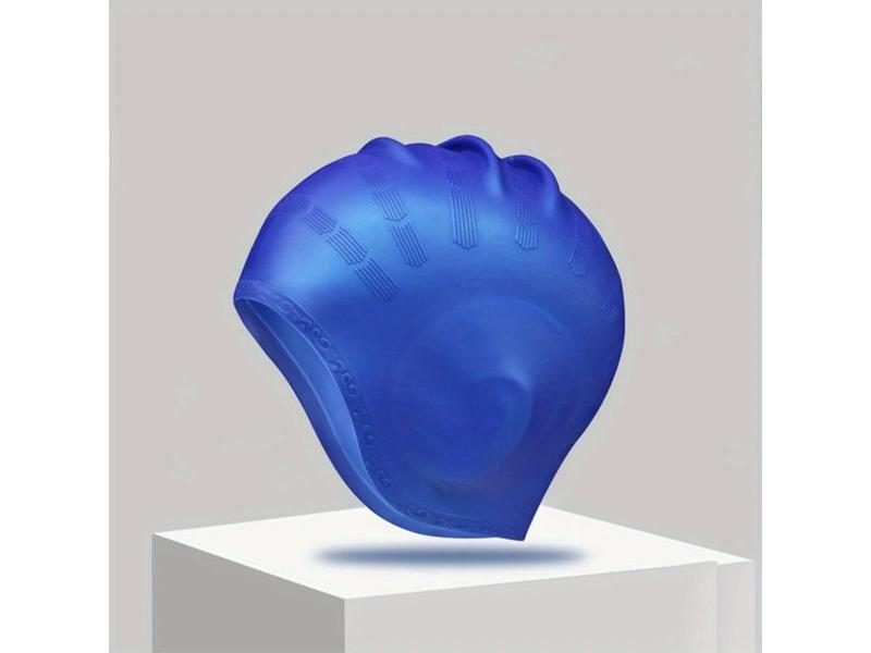 Silicone Swimming Cap With Ear Pockets For Adults Teens High Elasticity Carousel 1