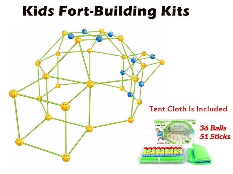 NEW Kids Construction Fort Building Kit Afterpay Carousel 11